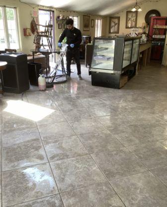 cleaning front floors
